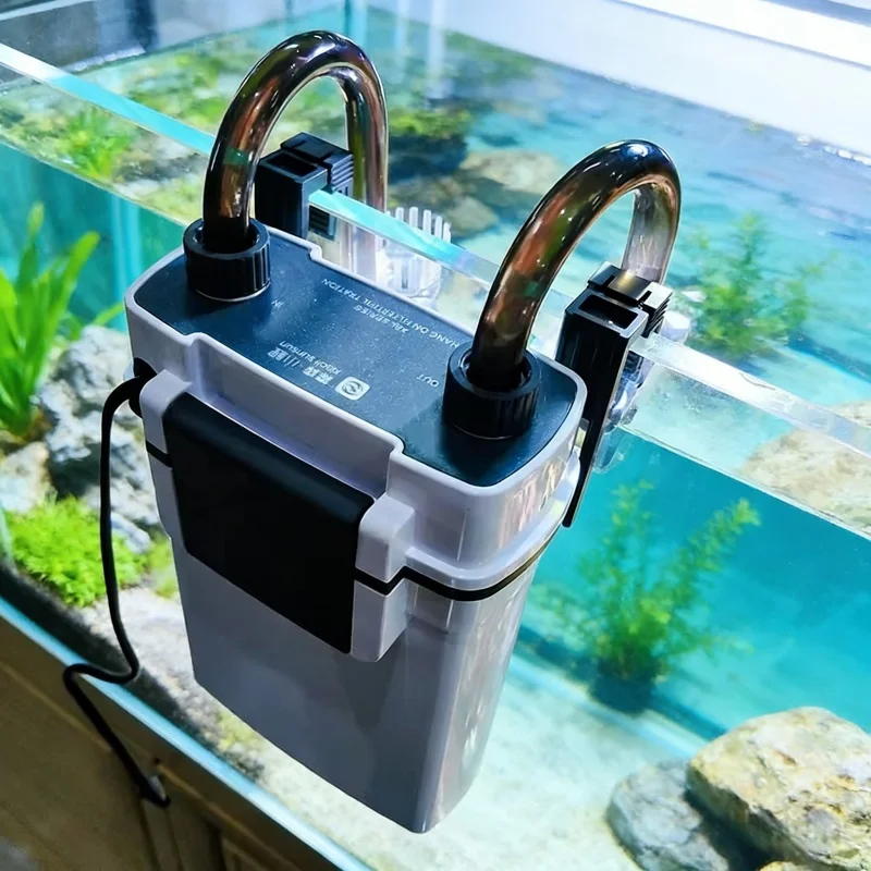 Marine Aquarium Protein Skimmer - Wall-mounted Aquarium Waterfall Filter External Hanging