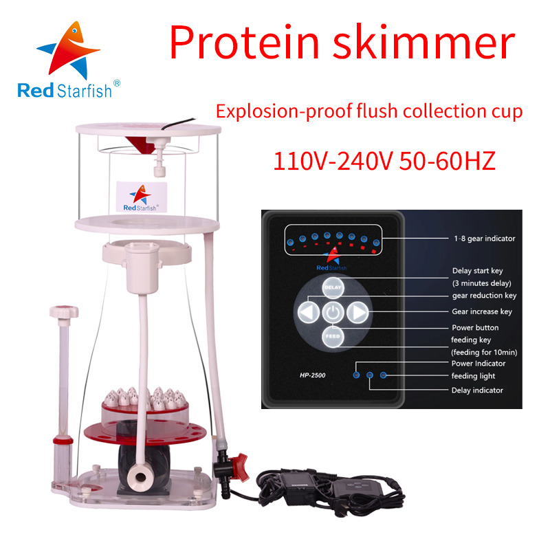 110-240V Red Starfish  Aquariu - Marine Aquarium Protein Skimmer recension och pris