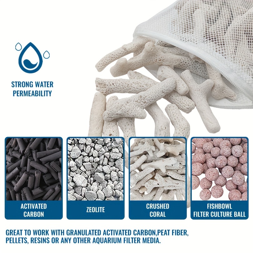 Reusable Zipper Filter Media B - Marine Aquarium Protein Skimmer recension och pris