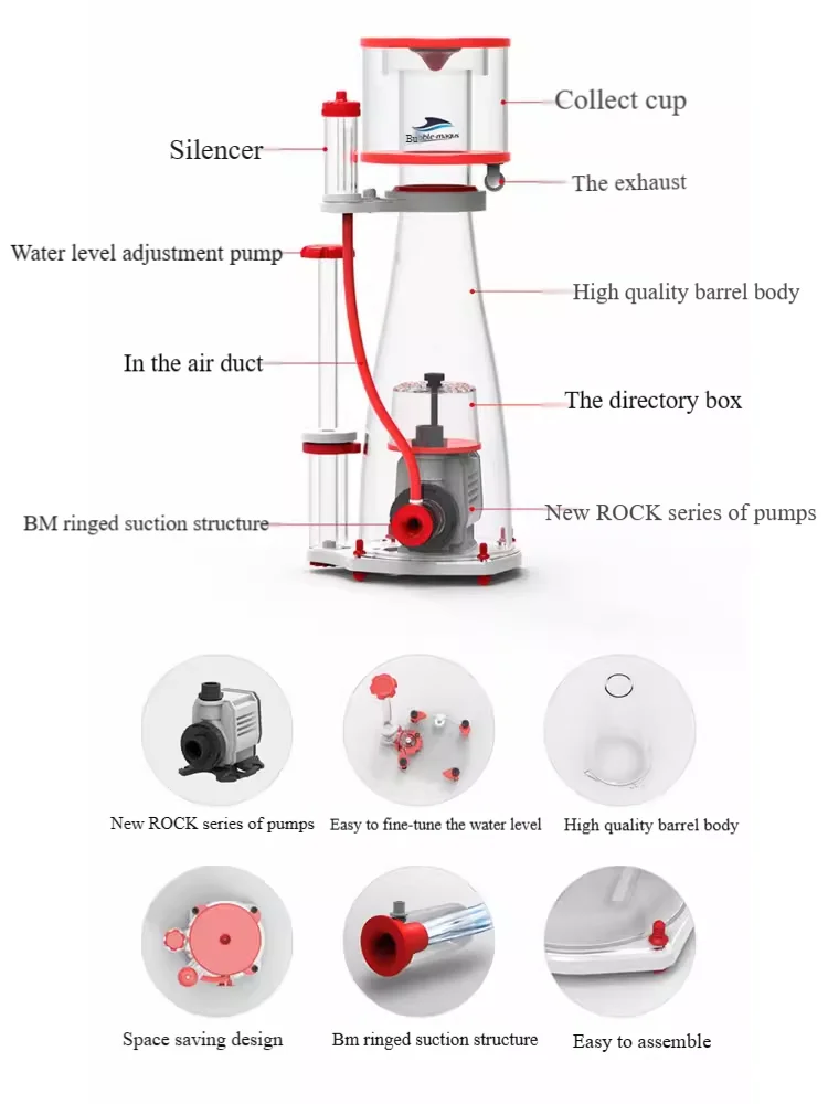 220-240V 50Hz Bubble Magus Cur - Marine Aquarium Protein Skimmer recension och pris