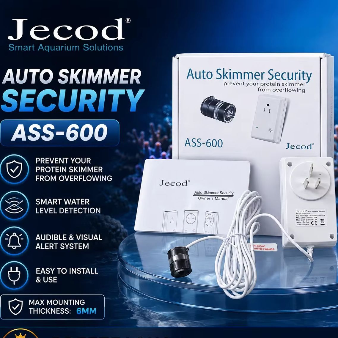Jebao ASS-600 220V Explosion P - Marine Aquarium Protein Skimmer recension och pris